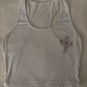 2/10 ✨Bedazzled Cross Tank Top